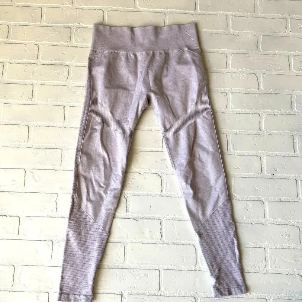 KORA Women's Athletic Contour Leggings Light Purple Compression Yoga - sz L - Picture 2 of 6